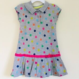Carter's Toddler Little Girls Polka Dots Short Sleeve Dress